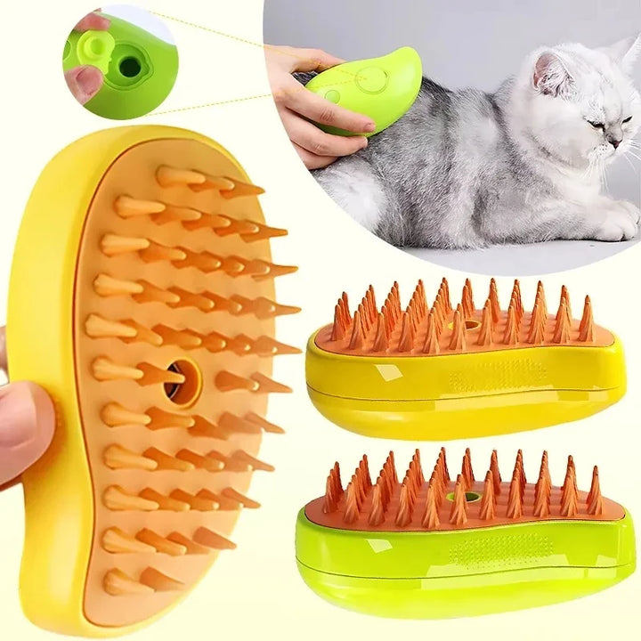 Pet Care Steam Brush Trio