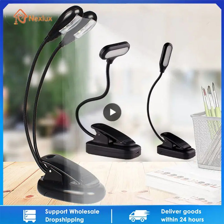 8 LED Clip-On Book Light